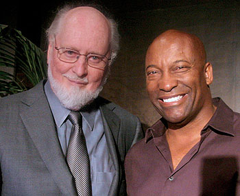 John Williams and director John Singleton '90